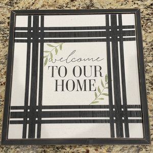 Welcome to our Home Sign